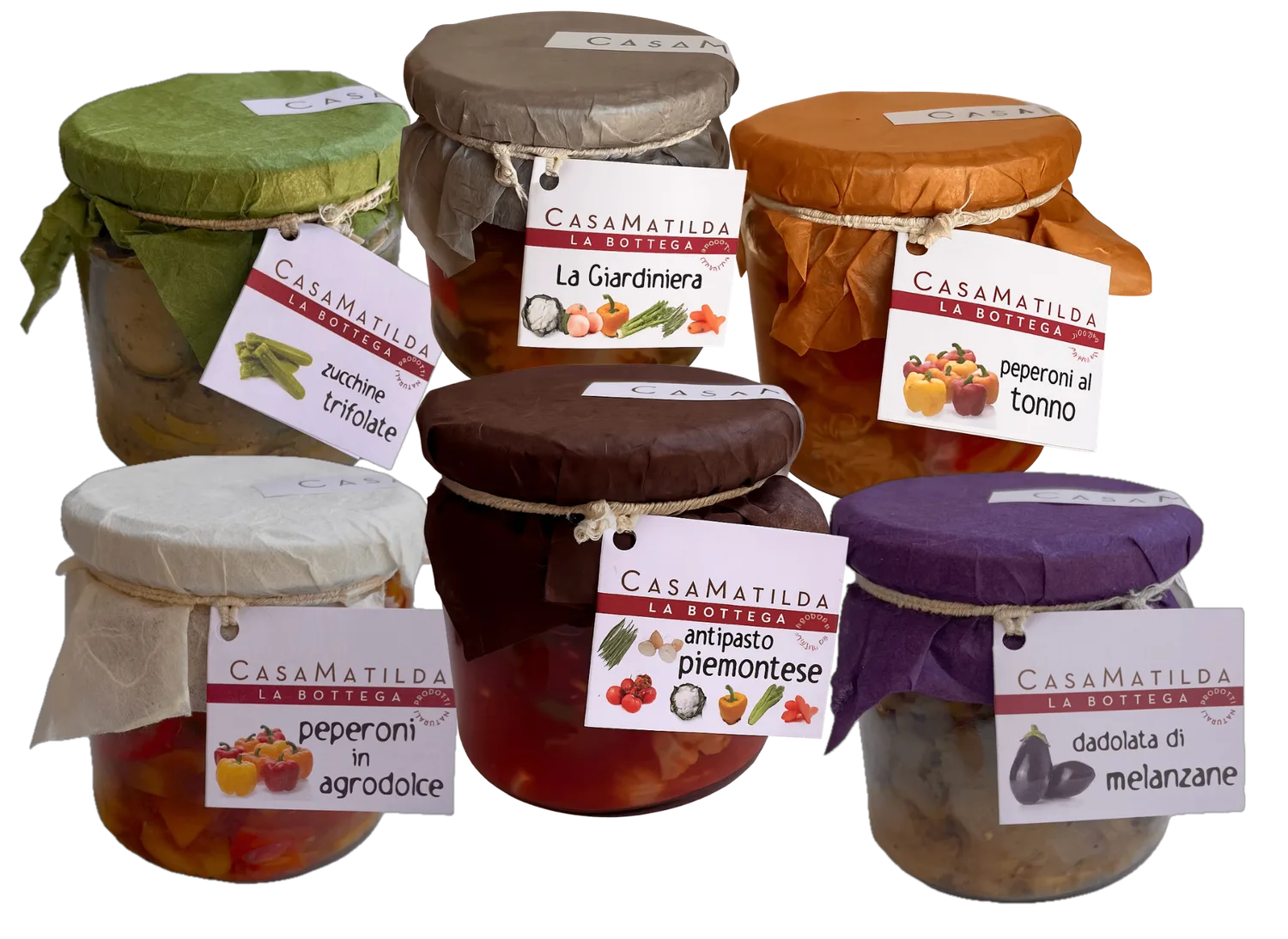 Preparazioni CasaMatilda di antipasti e verdure