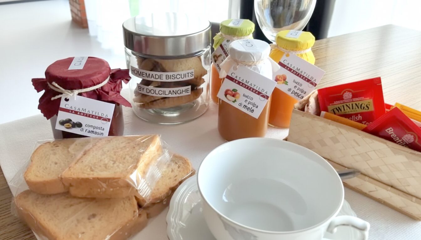 Colazione di benvenuto all'arrivo