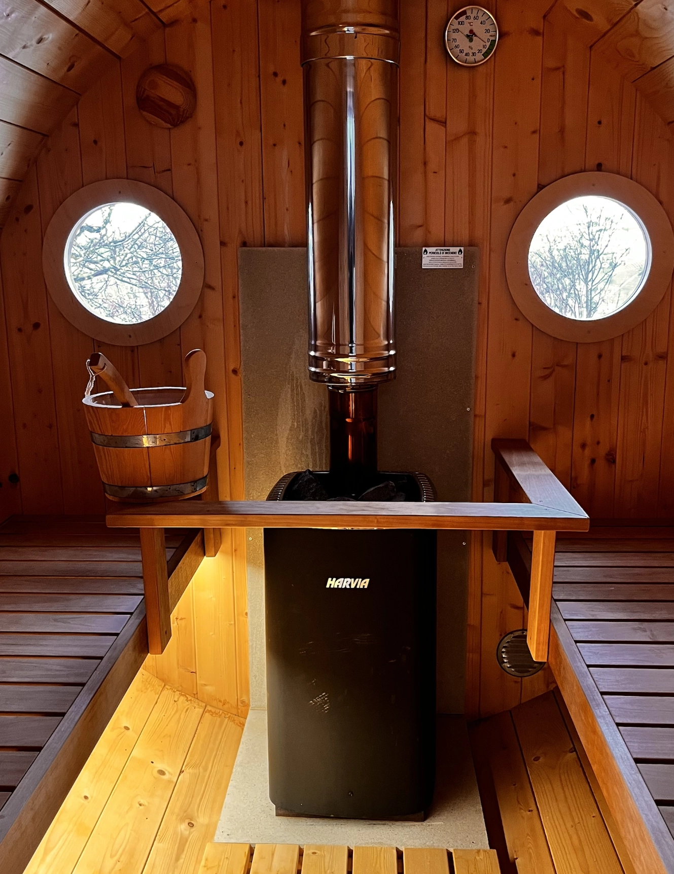 Sauna finlandese in legno a CasaMatilda